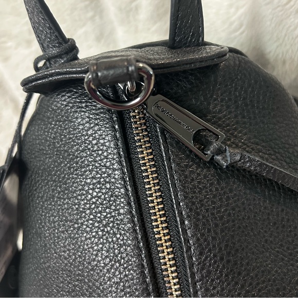 Rebecca Minkoff Julian Mini Convertible Backpack adjustable straps Black NWT - Picture 7 of 16